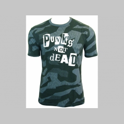 Punks not Dead nočný " ruský " maskáč - Nightcamo SPLINTER, pánske tričko 100%bavlna